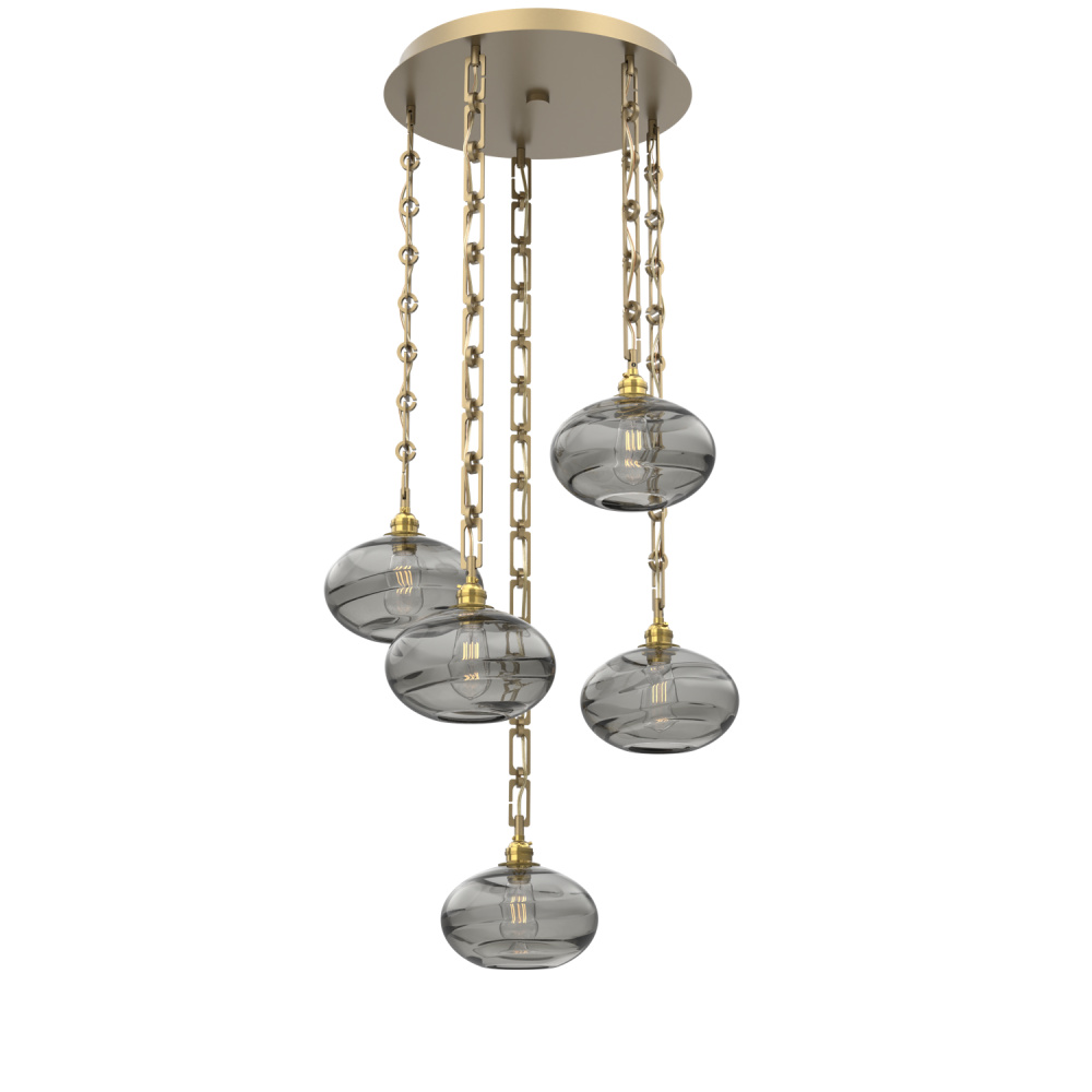 Coppa Round 5pc Multi-Pendant with Chain