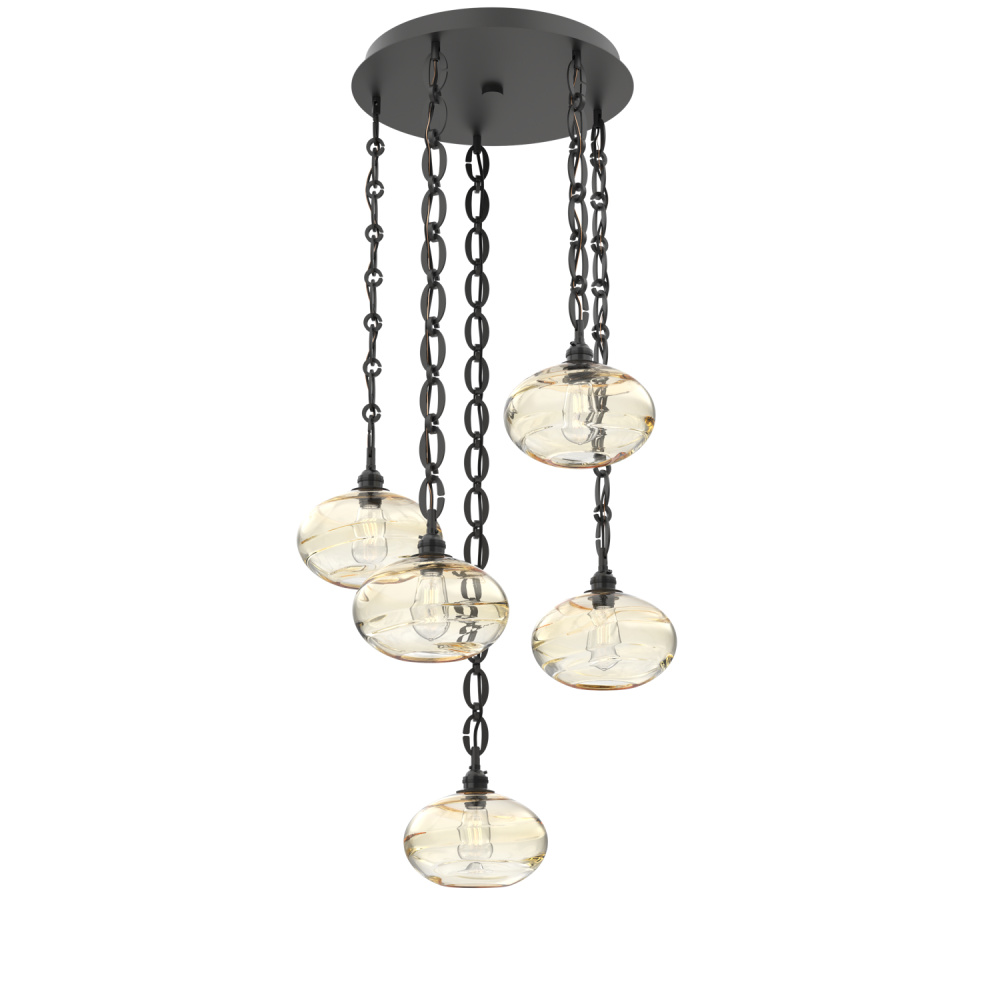 Coppa Round 5pc Multi-Pendant with Chain
