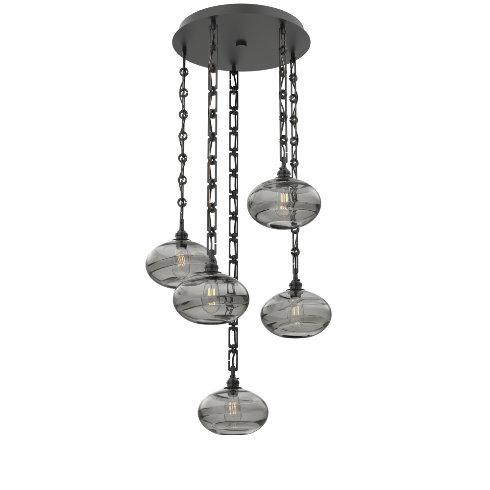 Coppa Round 5pc Multi-Pendant with Chain