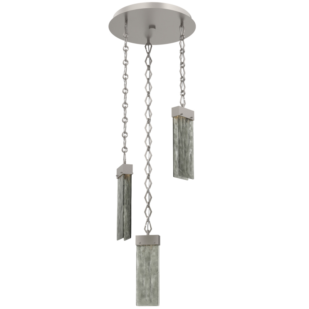 Parallel Round 3pc Multi-Pendant with Chain