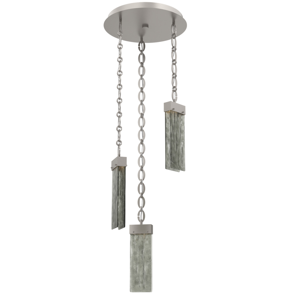 Parallel Round 3pc Multi-Pendant with Chain