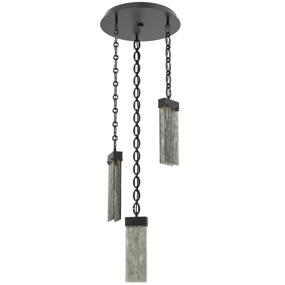 Parallel Round 3pc Multi-Pendant with Chain