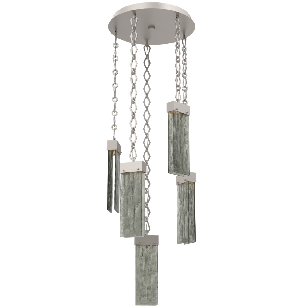 Parallel Round 5pc Multi-Pendant with Chain