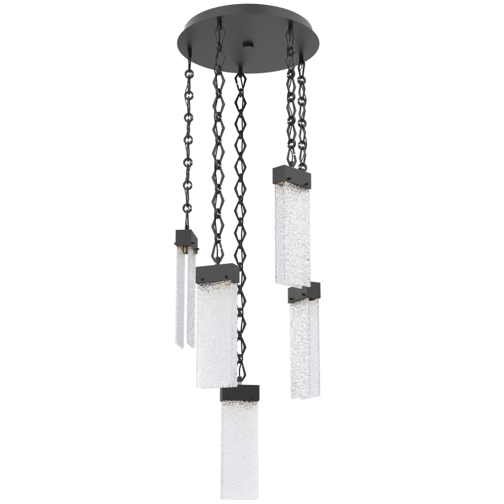 Parallel Round 5pc Multi-Pendant with Chain