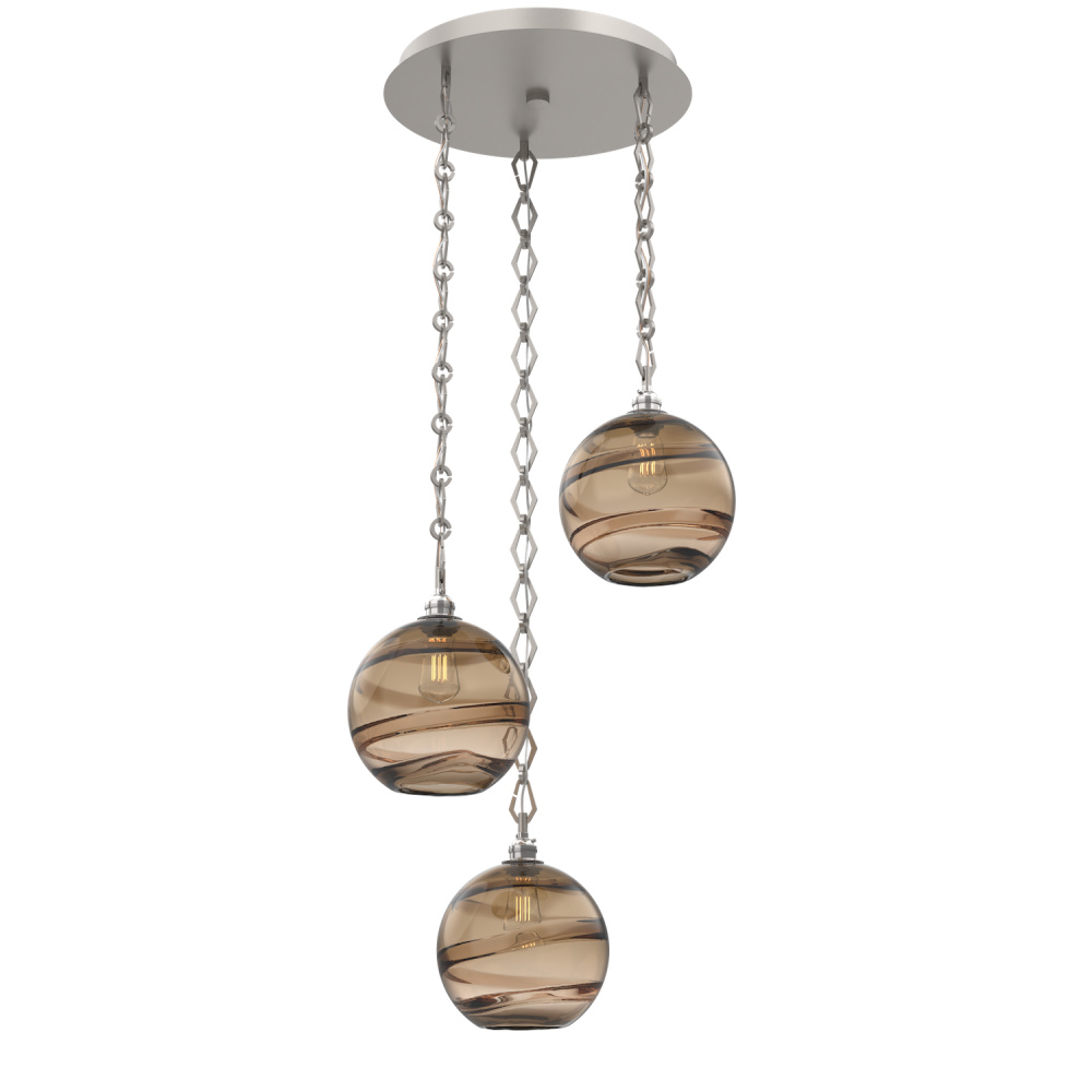 Terra Round 3pc Multi-Pendant Chain