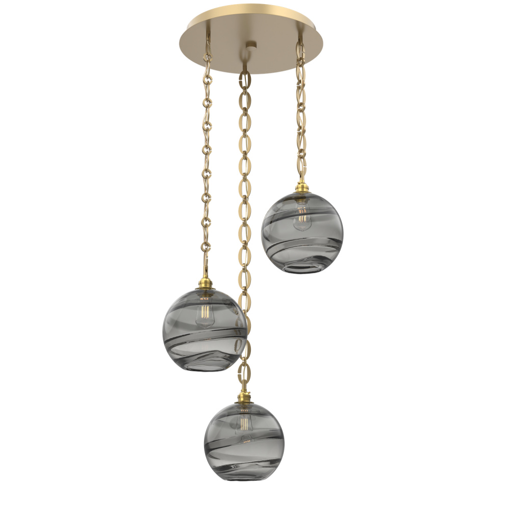 Terra Round 3pc Multi-Pendant Chain