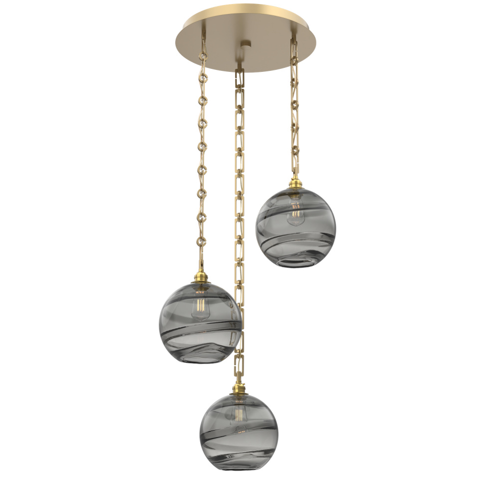Terra Round 3pc Multi-Pendant Chain