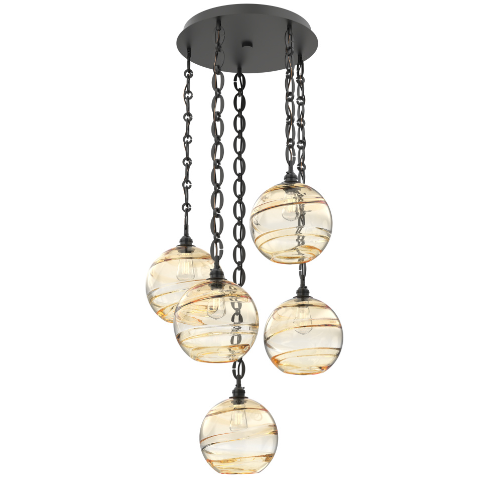 Terra Round 5pc Multi-Pendant Chain