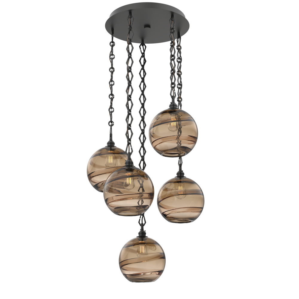 Terra Round 5pc Multi-Pendant Chain