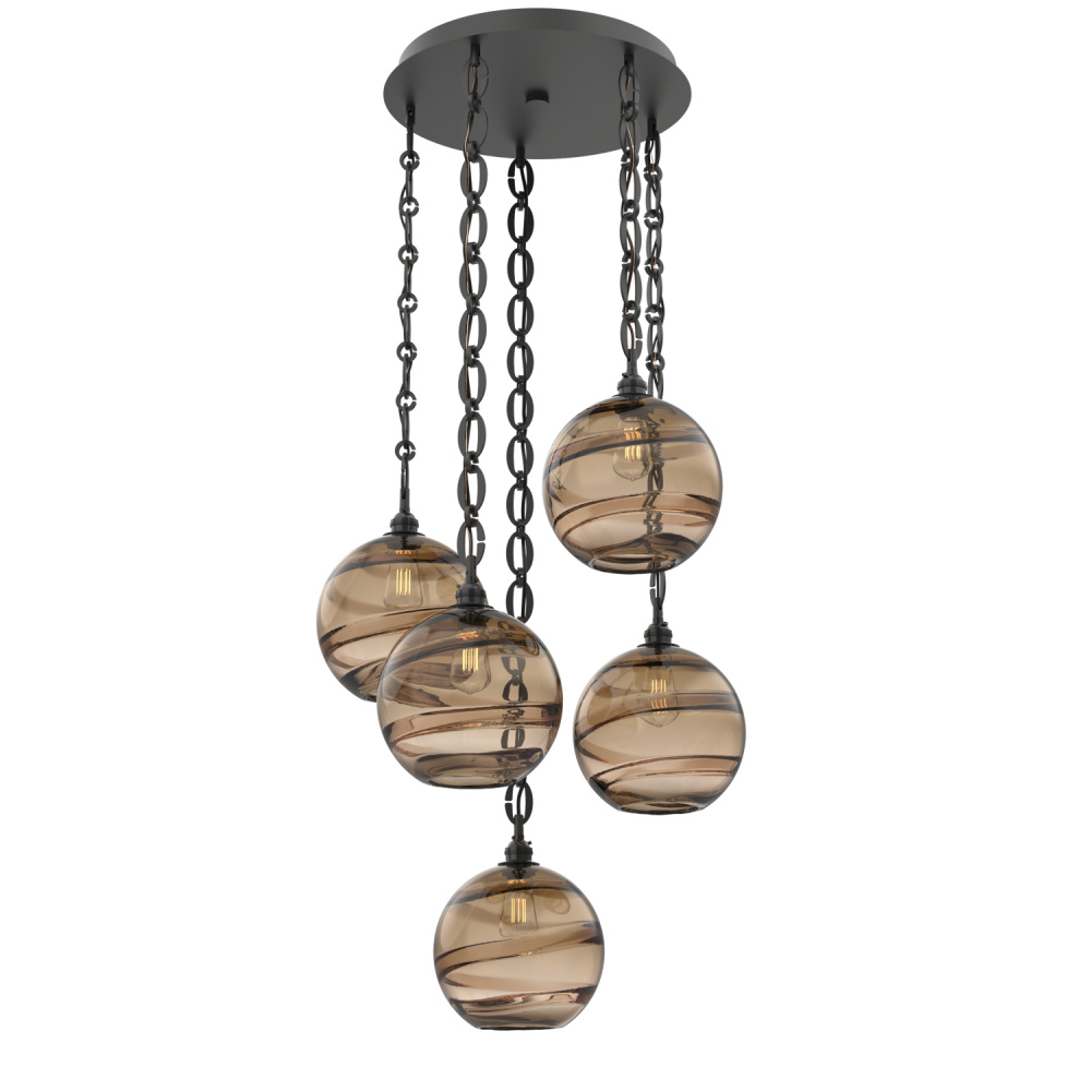 Terra Round 5pc Multi-Pendant Chain