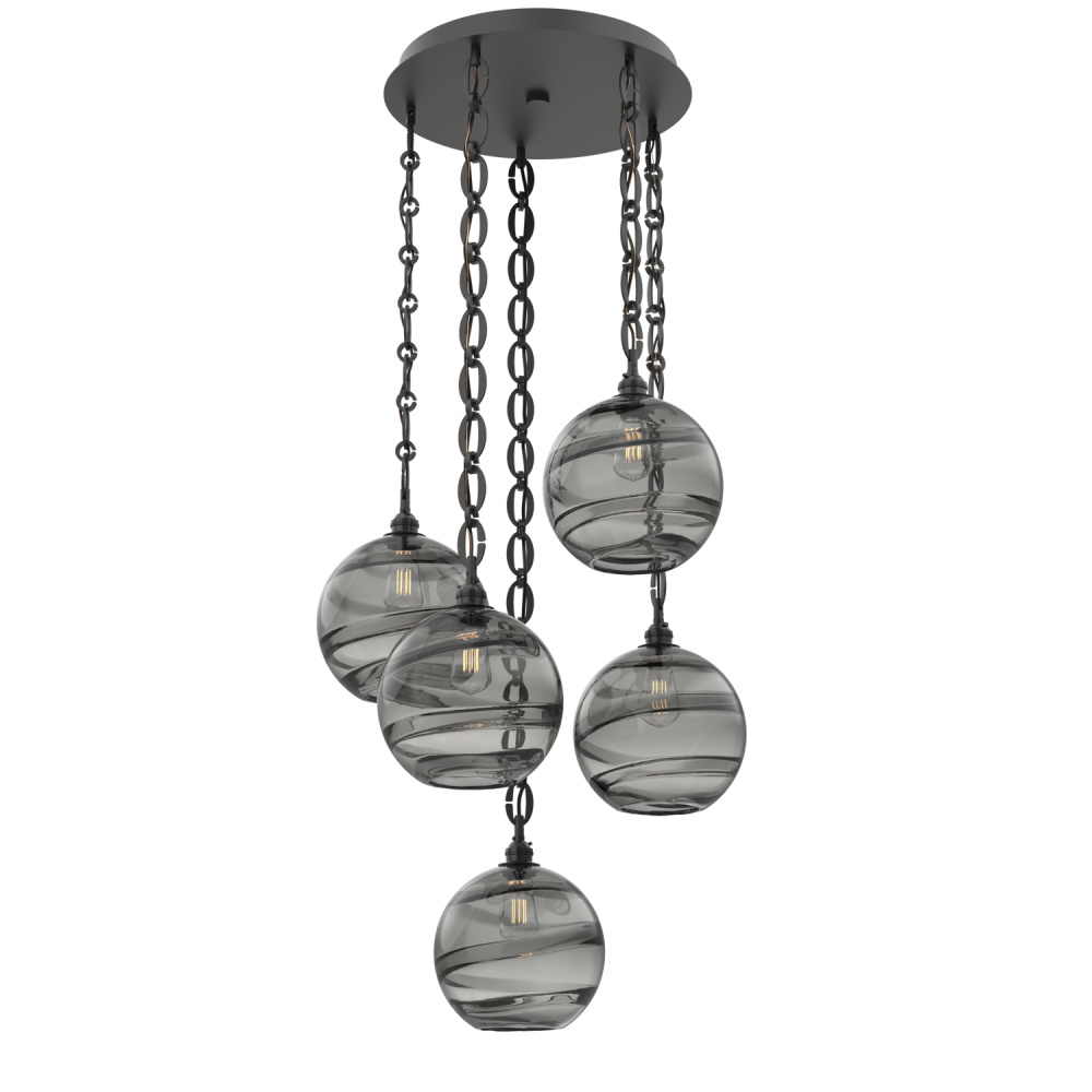 Terra Round 5pc Multi-Pendant with Chain