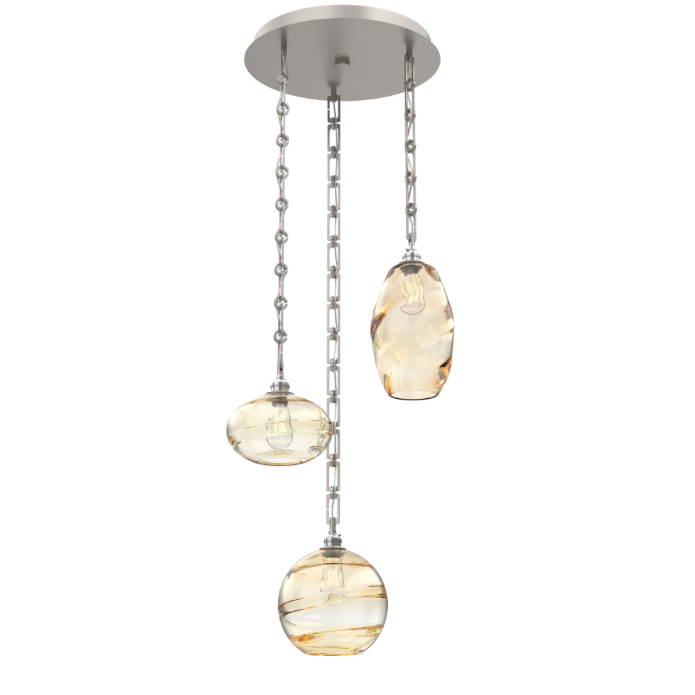 Misto Round 3pc Multi-Pendant Chain