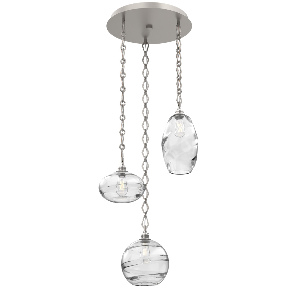 Misto Round 3pc Multi-Pendant with Chain