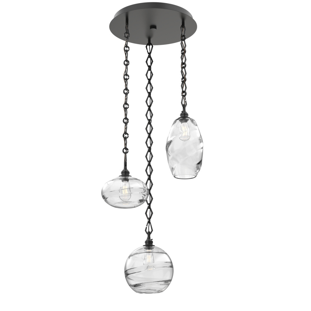 Misto Round 3pc Multi-Pendant with Chain