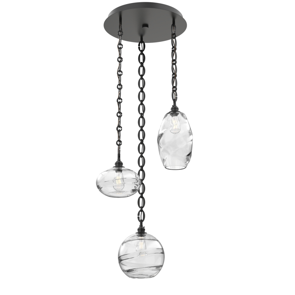Misto Round 3pc Multi-Pendant with Chain
