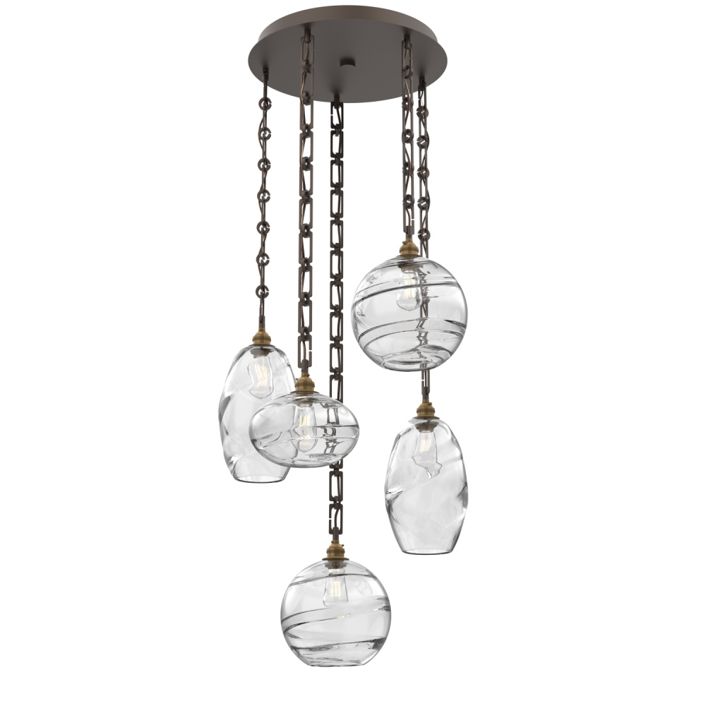 Misto Round 5pc Multi-Pendant with Chain