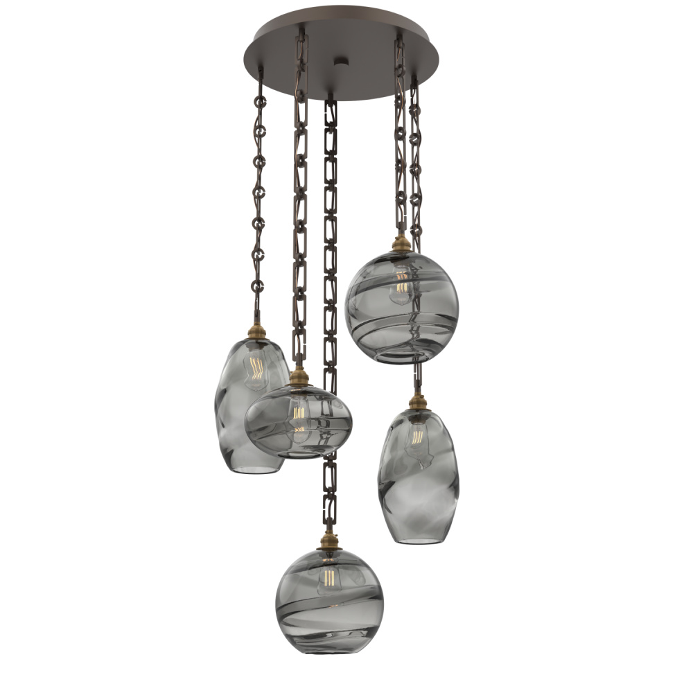Misto Round 5pc Multi-Pendant with Chain