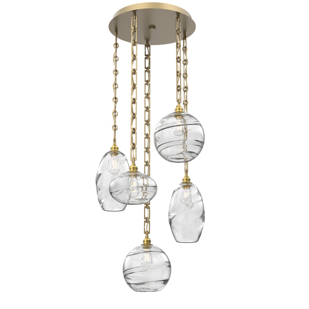 Misto Round 5pc Multi-Pendant with Chain