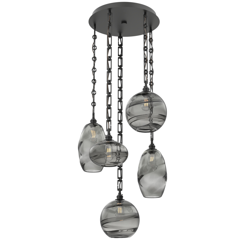 Misto Round 5pc Multi-Pendant with Chain