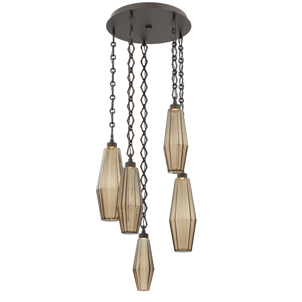 Aalto Round 5pc Multi-Pendant Chain
