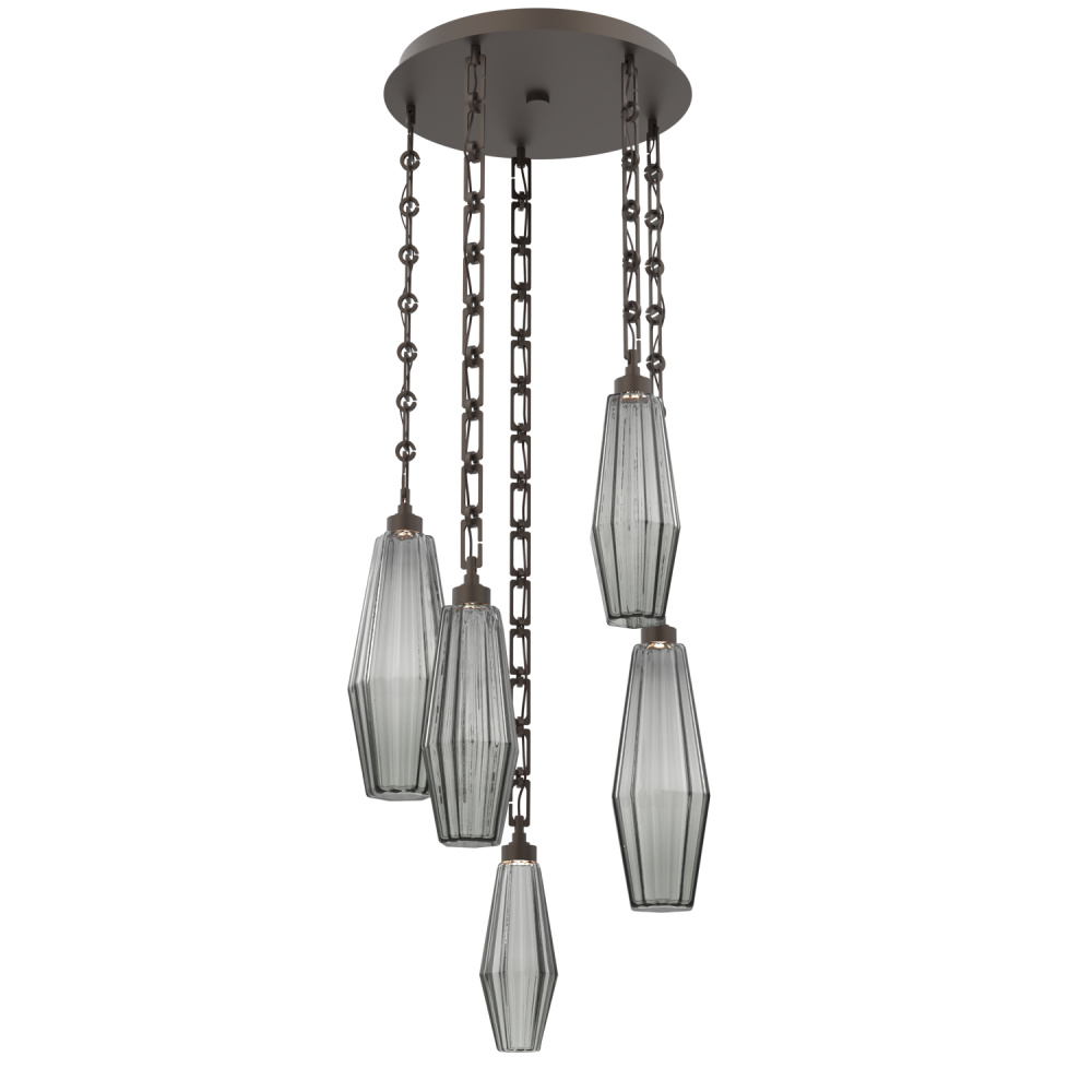 Aalto Round 5pc Multi-Pendant Chain