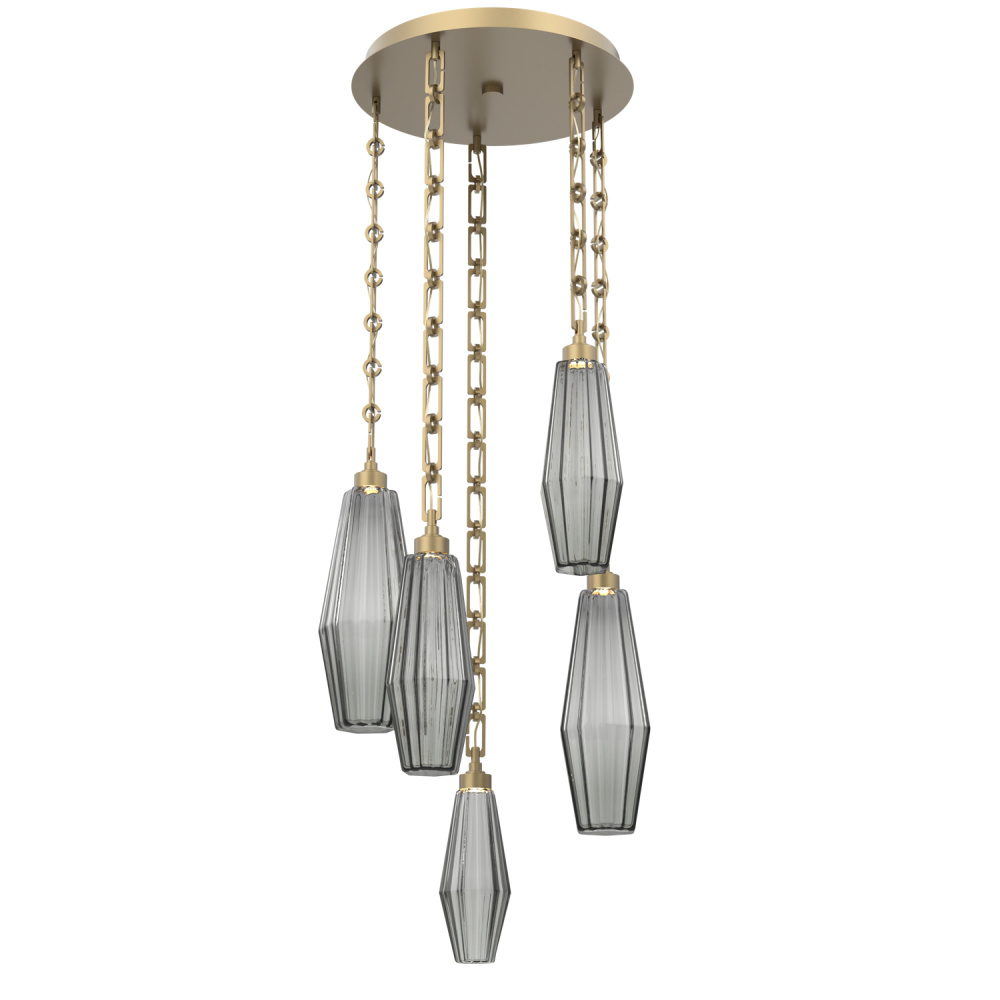 Aalto Round 5pc Multi-Pendant Chain