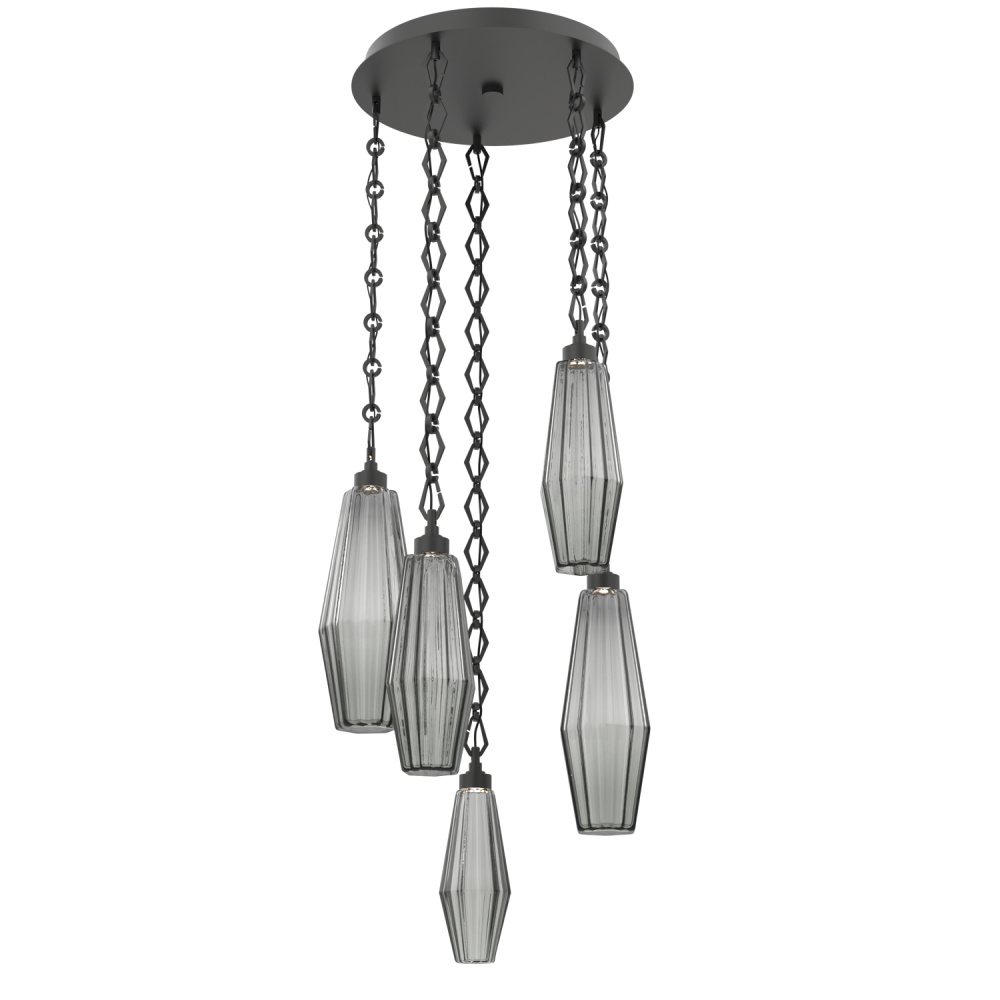 Aalto Round 5pc Multi-Pendant with Chain