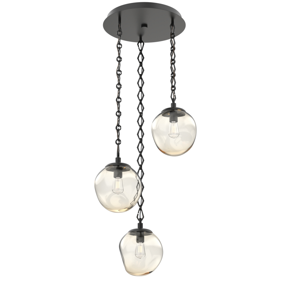 Aster Round 3pc Multi-Pendant with Chain (Bulb)