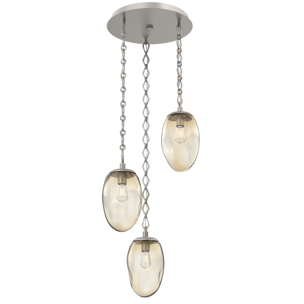 Meteo Round 3pc Multi-Pendant Chain (Bulb)