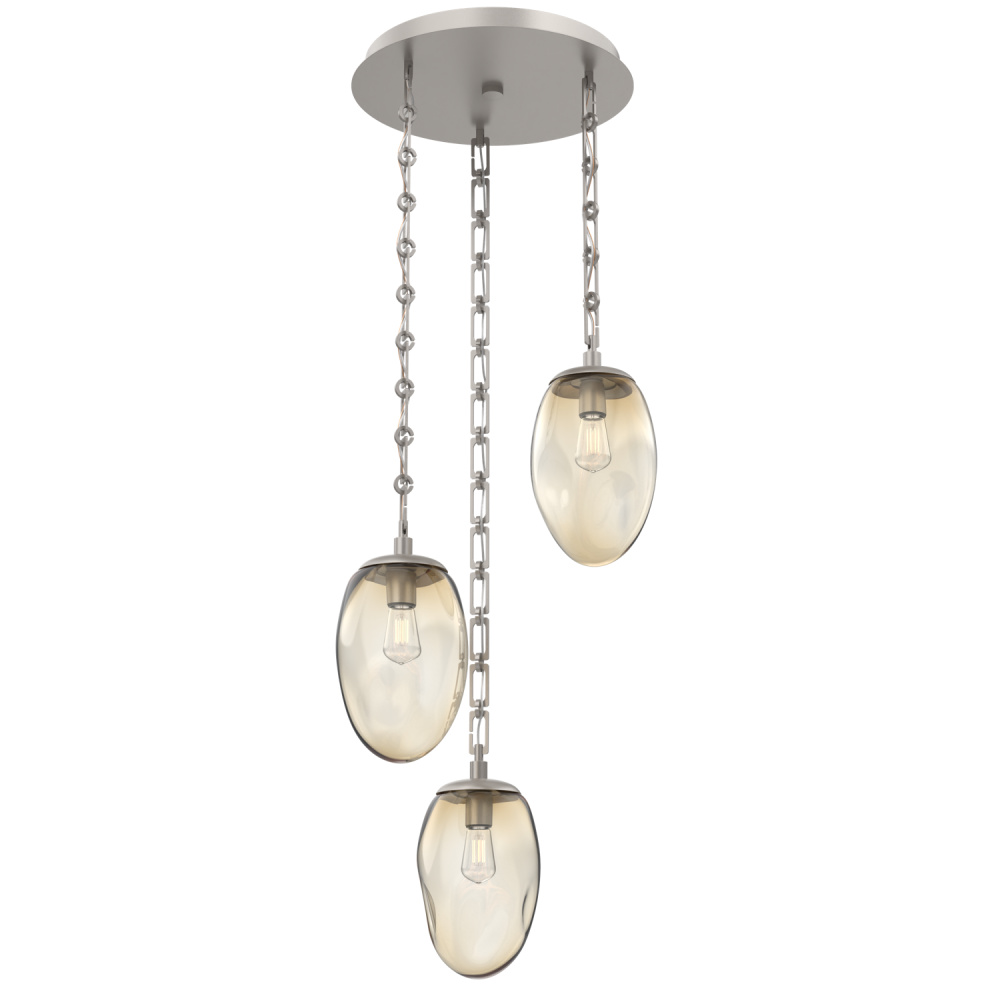 Meteo Round 3pc Multi-Pendant Chain (Bulb)