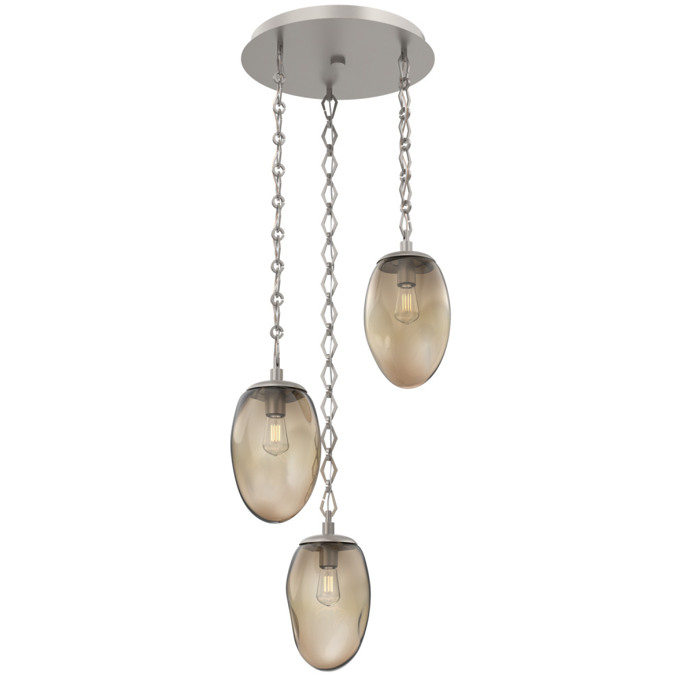 Meteo Round 3pc Multi-Pendant Chain (Bulb)