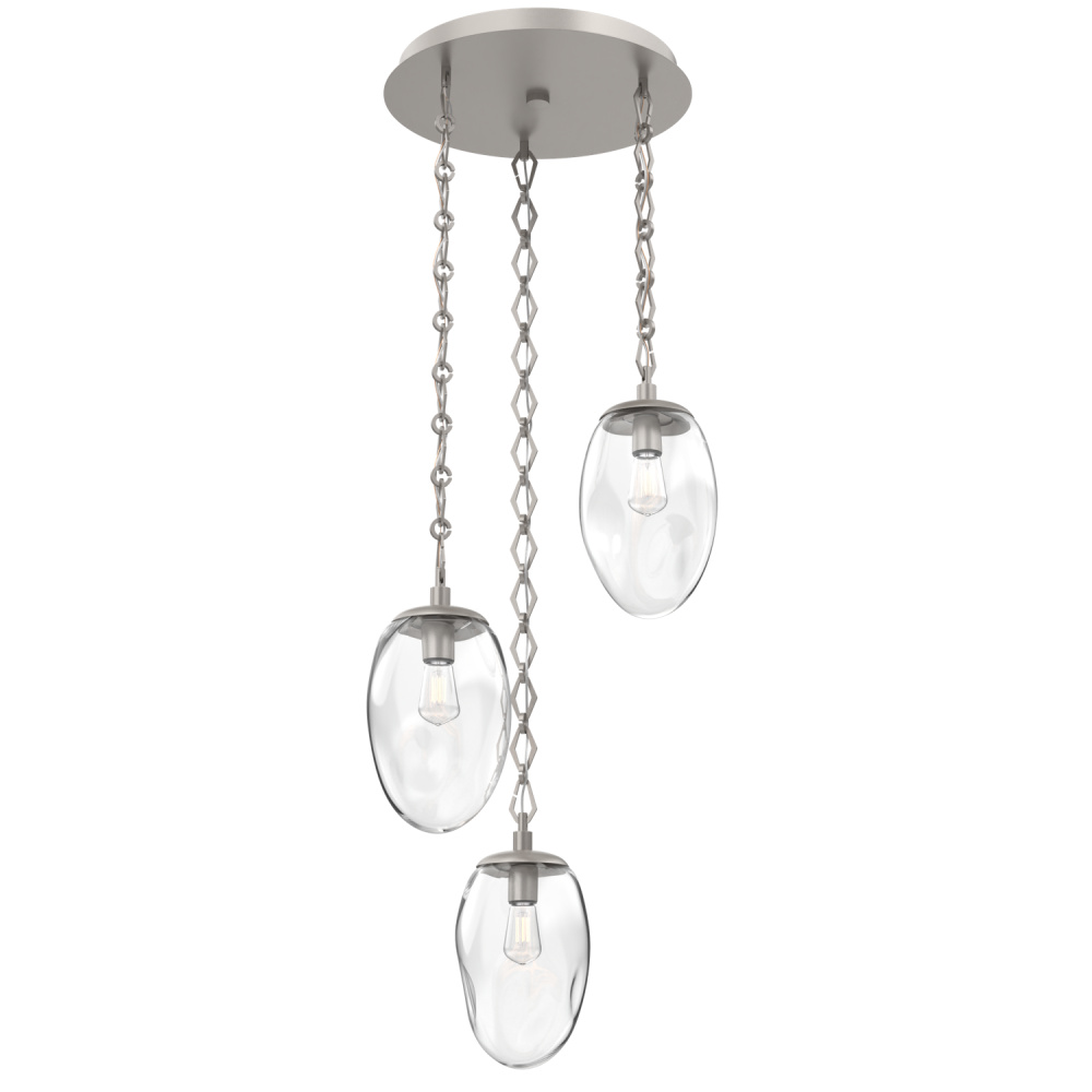 Meteo Round 3pc Multi-Pendant Chain (Bulb)