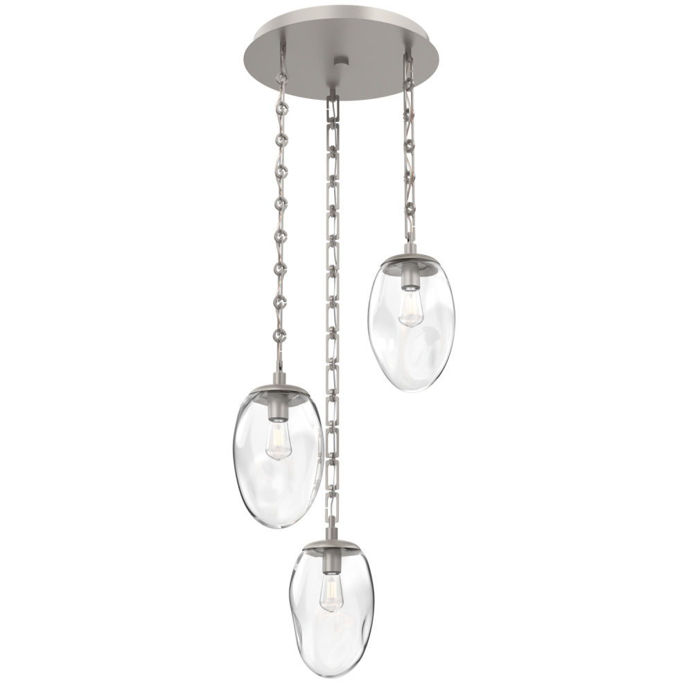 Meteo Round 3pc Multi-Pendant Chain (Bulb)
