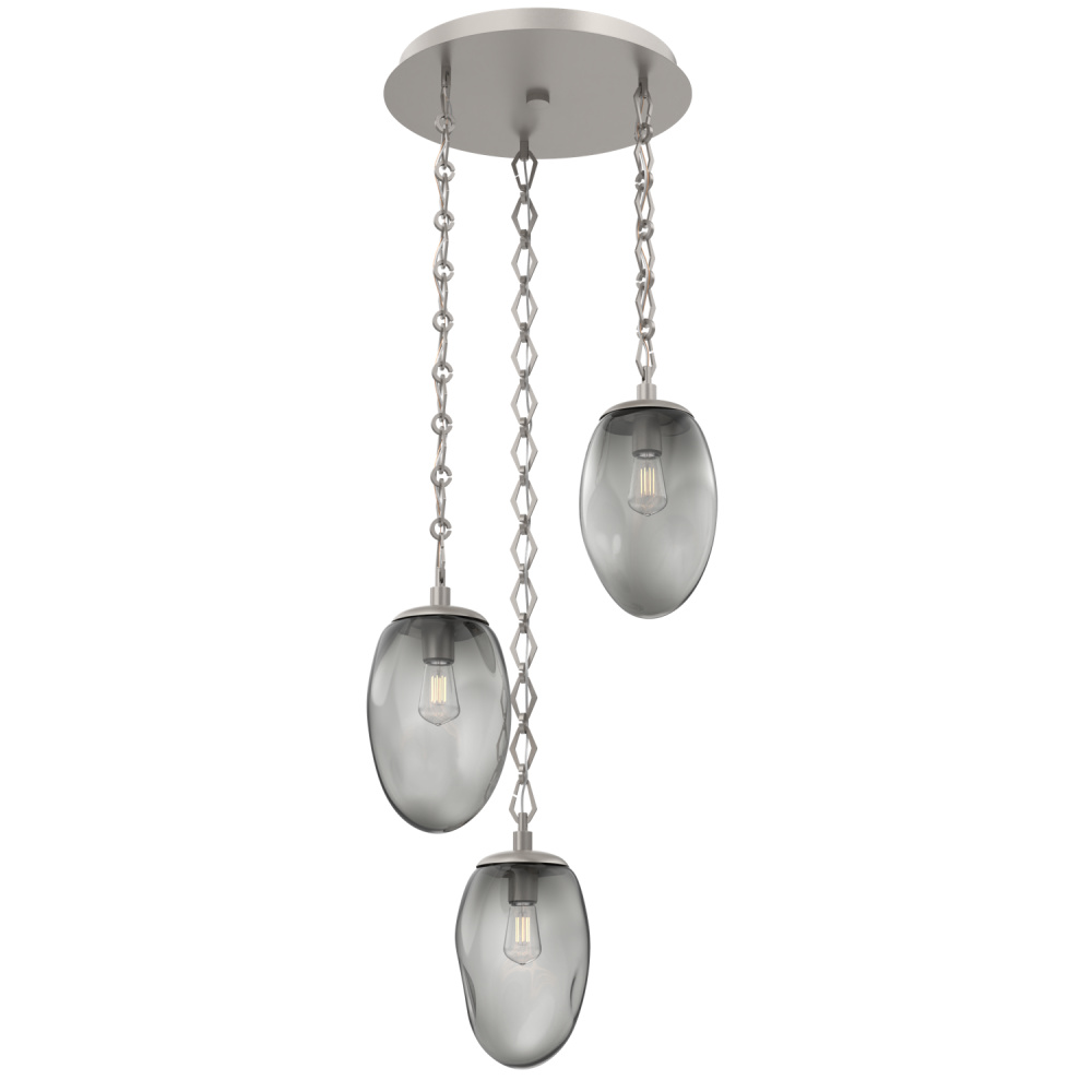 Meteo Round 3pc Multi-Pendant Chain (Bulb)