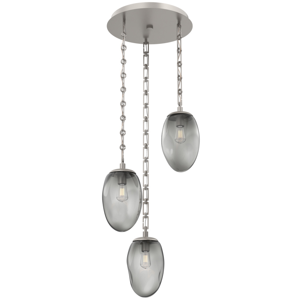 Meteo Round 3pc Multi-Pendant Chain (Bulb)