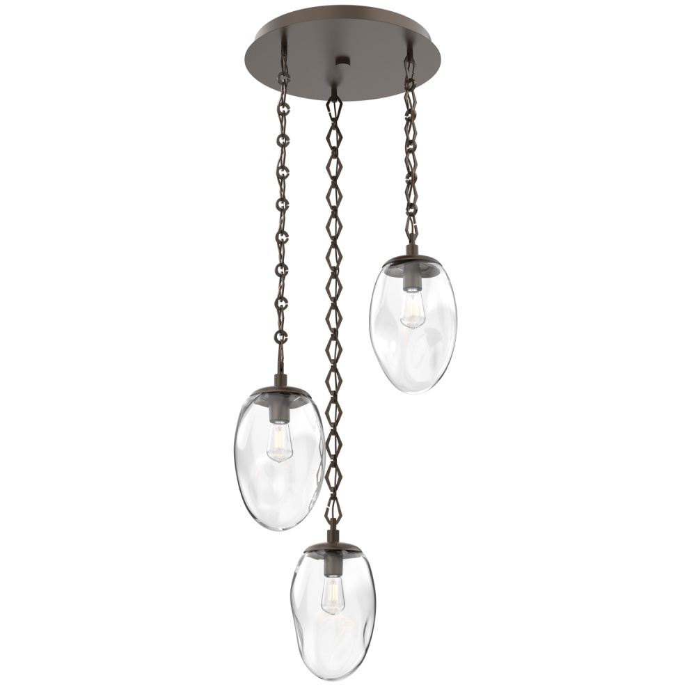 Meteo Round 3pc Multi-Pendant Chain (Bulb)