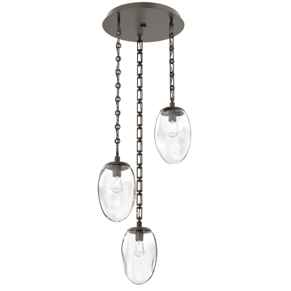 Meteo Round 3pc Multi-Pendant Chain (Bulb)