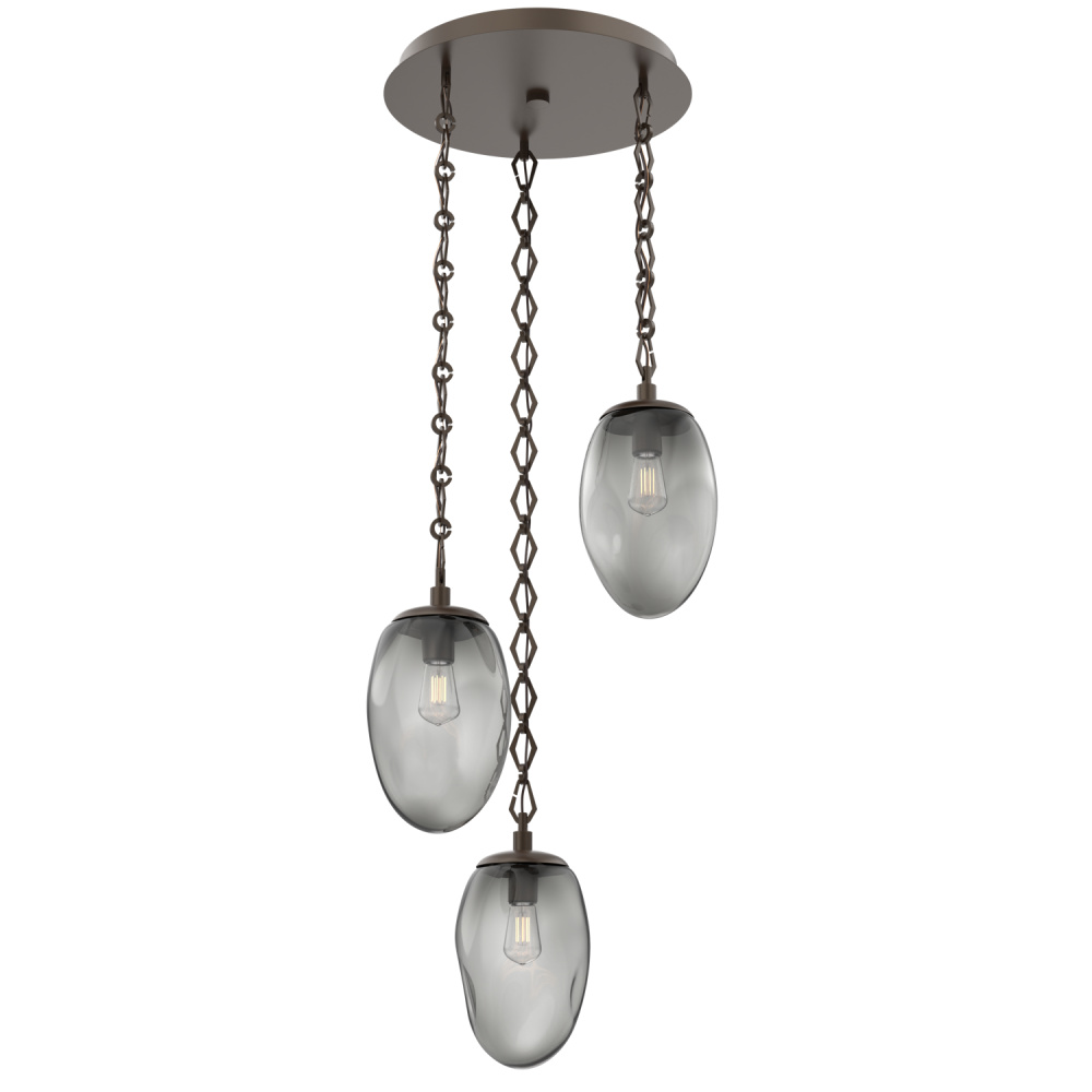 Meteo Round 3pc Multi-Pendant Chain (Bulb)