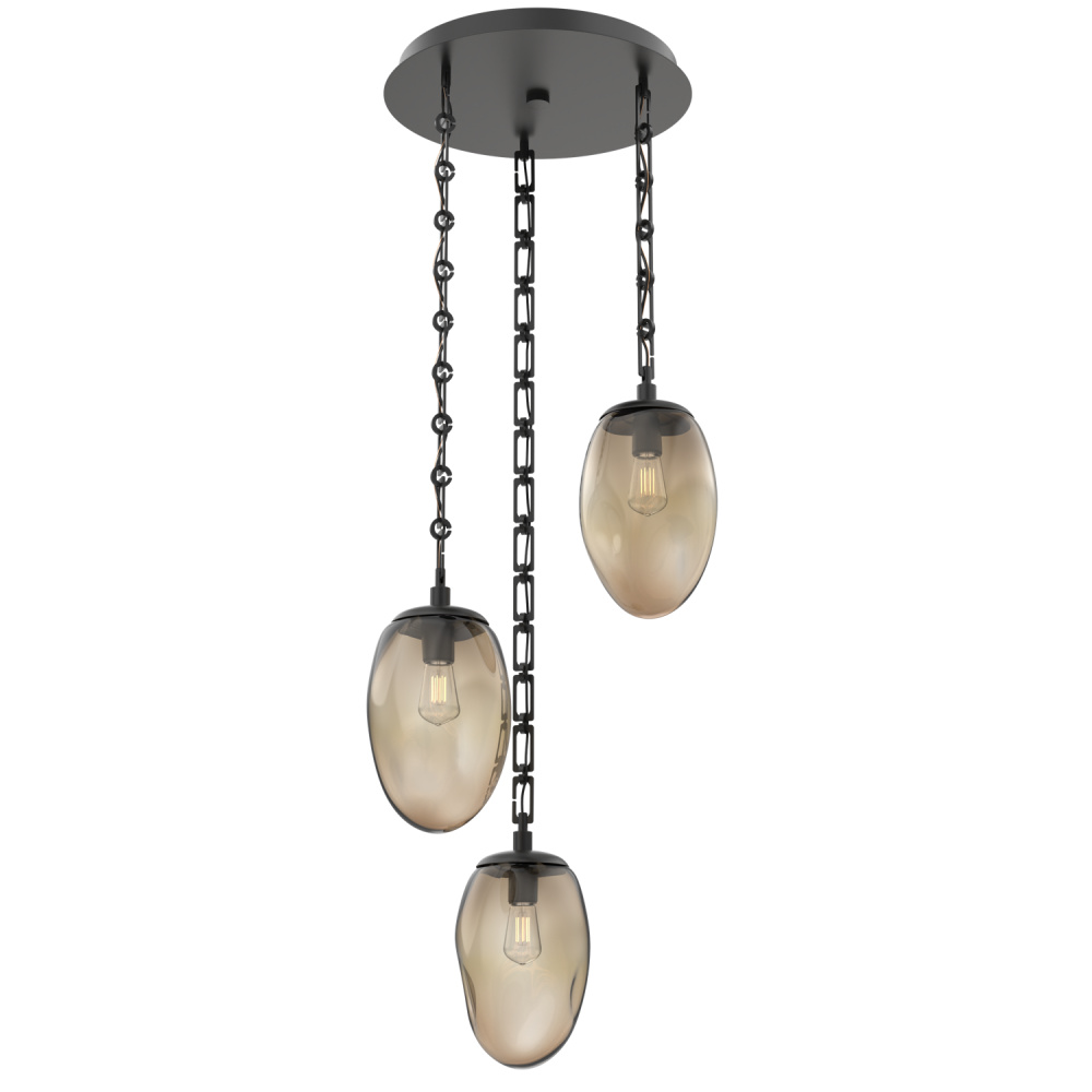 Meteo Round 3pc Multi-Pendant Chain (Bulb)