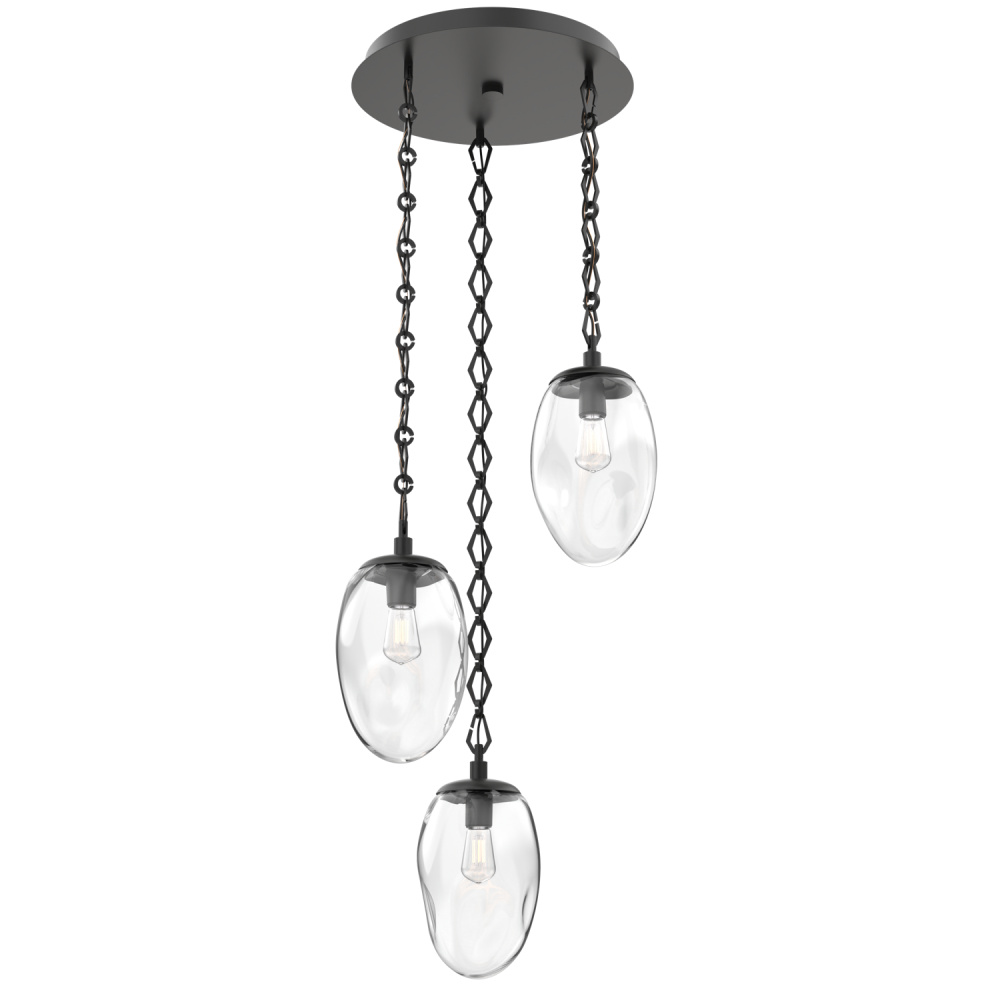 Meteo Round 3pc Multi-Pendant Chain (Bulb)