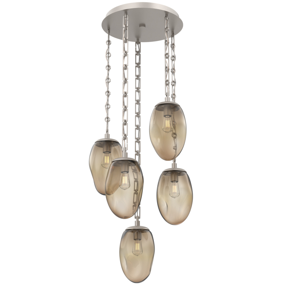 Meteo Round 5pc Multi-Pendant Chain (Bulb)