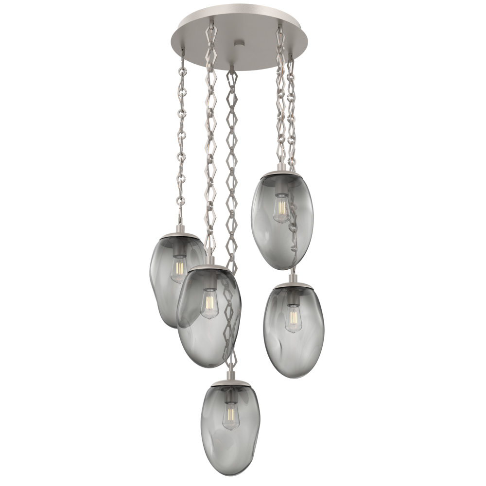 Meteo Round 5pc Multi-Pendant Chain (Bulb)