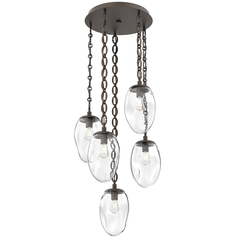 Meteo Round 5pc Multi-Pendant Chain (Bulb)