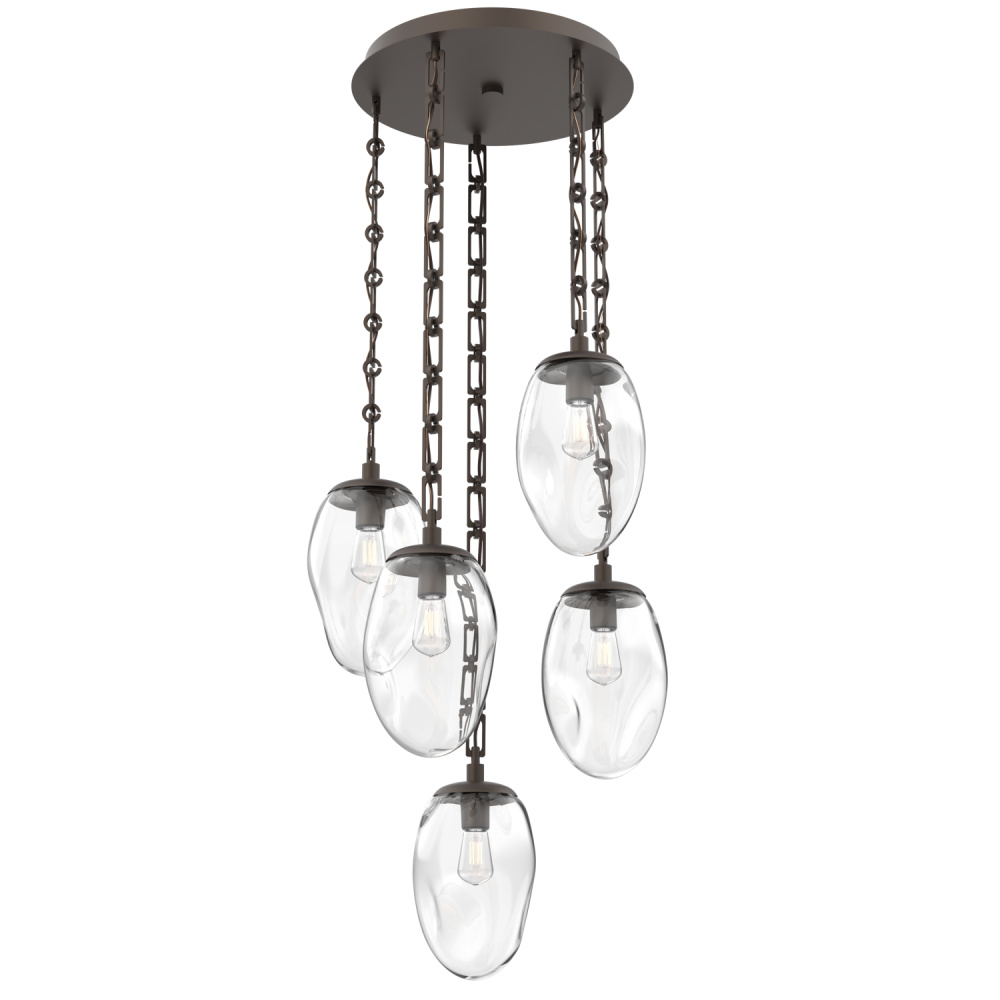 Meteo Round 5pc Multi-Pendant Chain (Bulb)