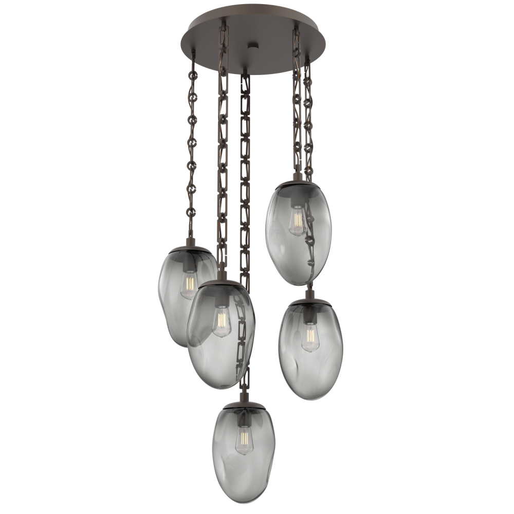 Meteo Round 5pc Multi-Pendant Chain (Bulb)