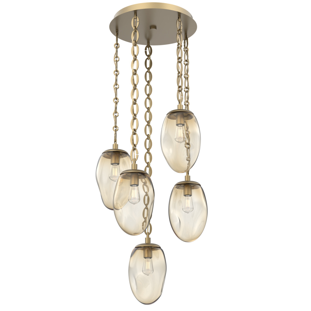 Meteo Round 5pc Multi-Pendant Chain (Bulb)