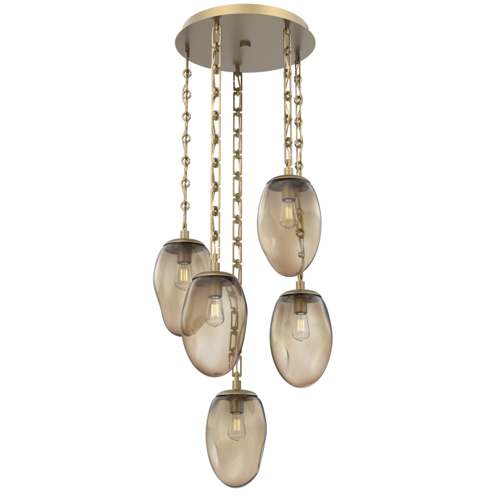 Meteo Round 5pc Multi-Pendant Chain (Bulb)
