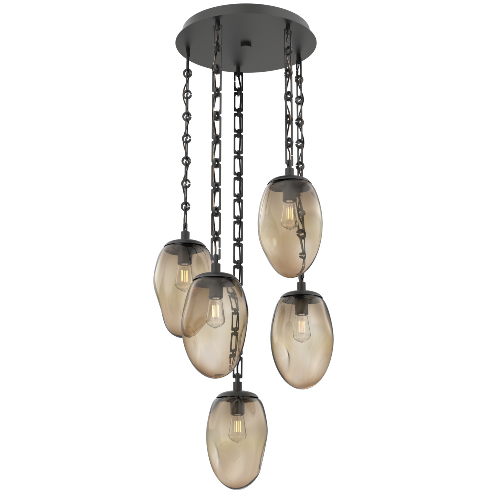 Meteo Round 5pc Multi-Pendant Chain (Bulb)