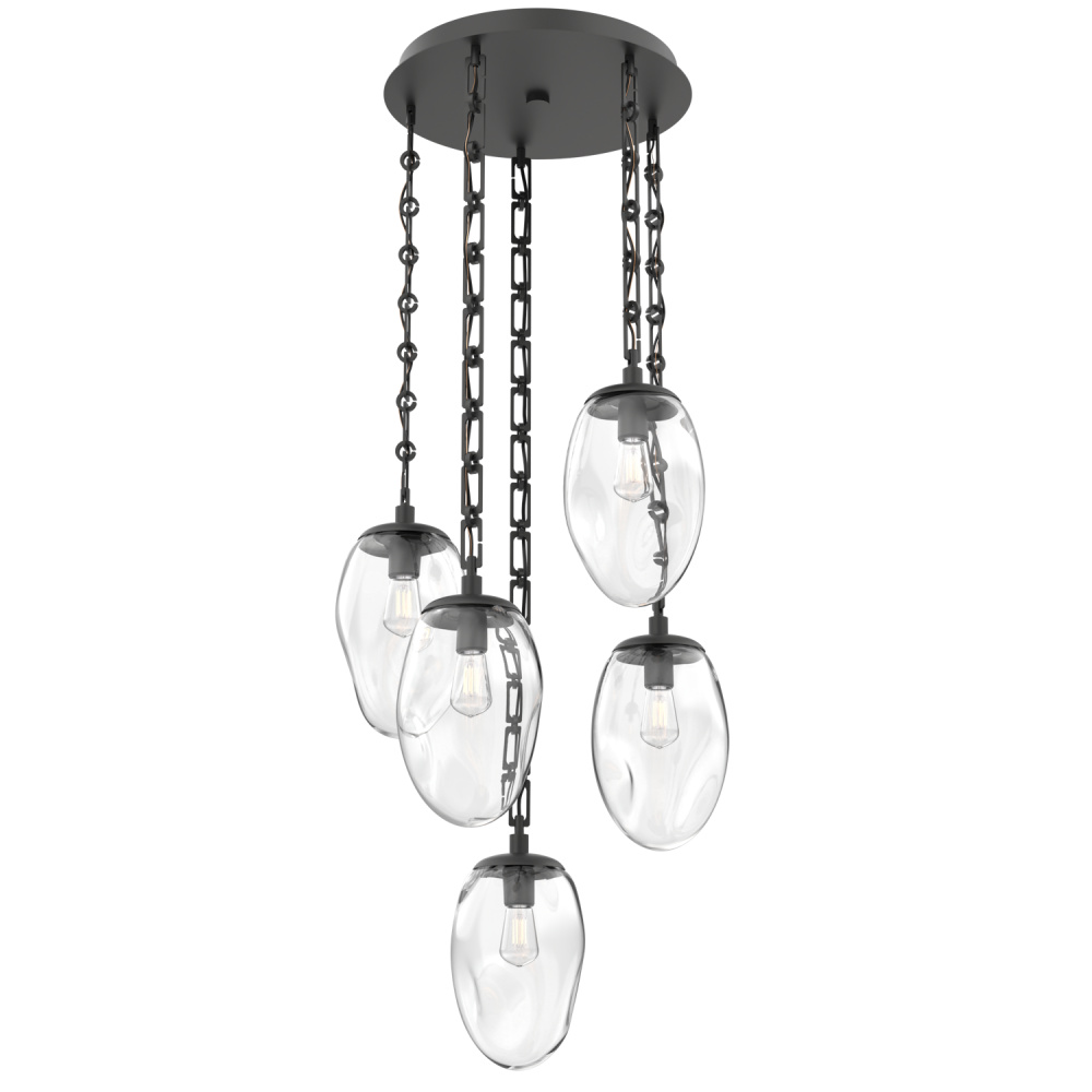 Meteo Round 5pc Multi-Pendant Chain (Bulb)
