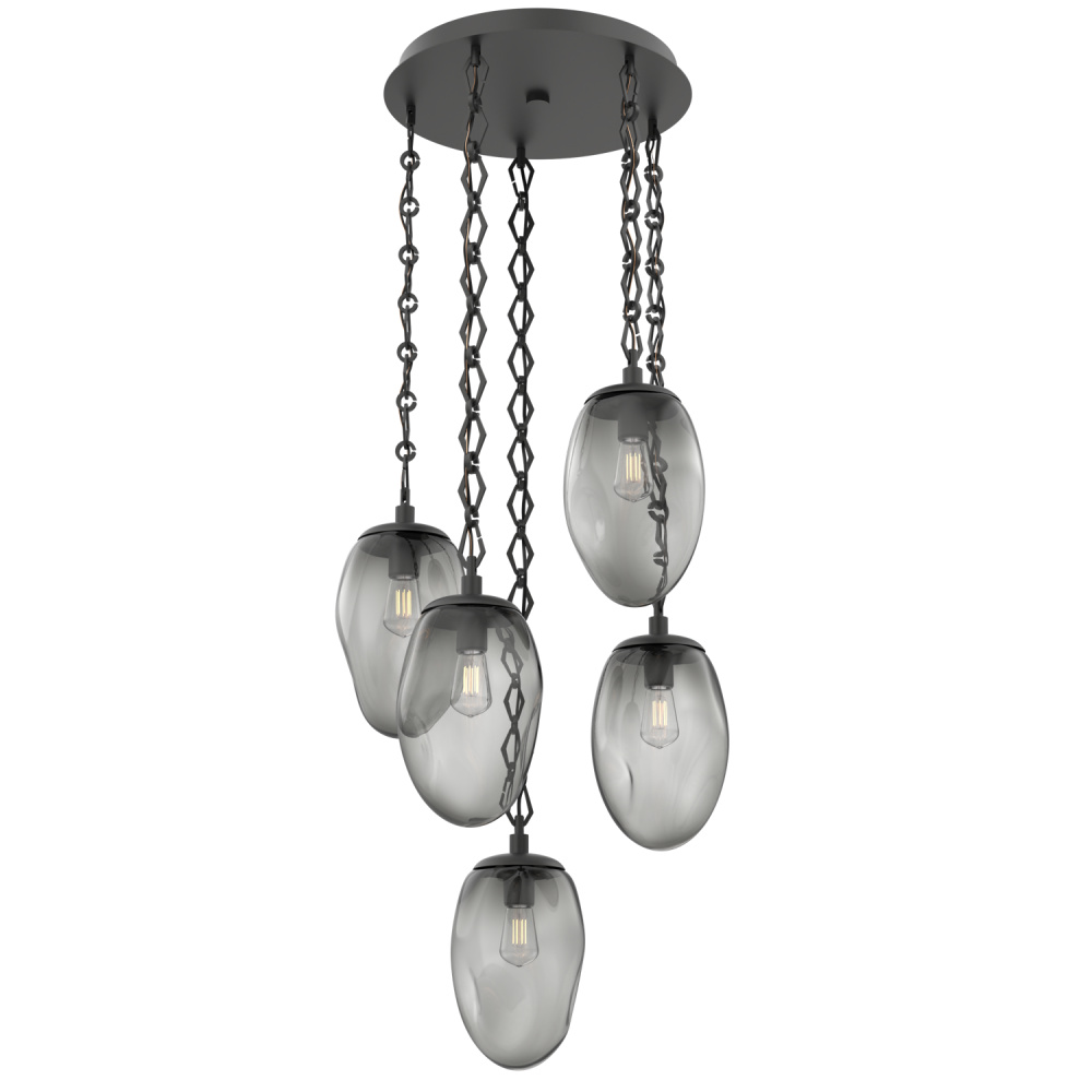 Meteo Round 5pc Multi-Pendant Chain (Bulb)
